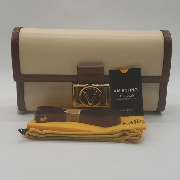 1395- Valentino by Mario Valentino Made In Italy Genuine Italian Leather NWT - Picture 5 of 12